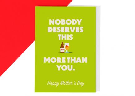 Duvel Wenskaart - Moederdag 