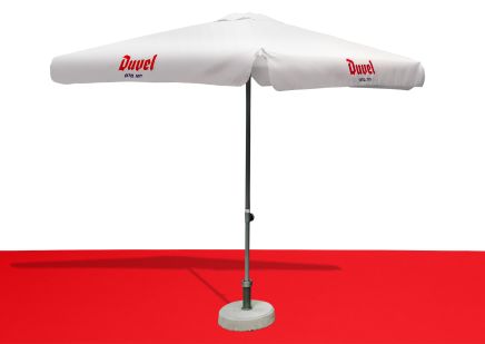 Duvel Parasol 2m - Wit