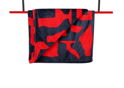 Duvel Fleecedeken - Rood/blauw 