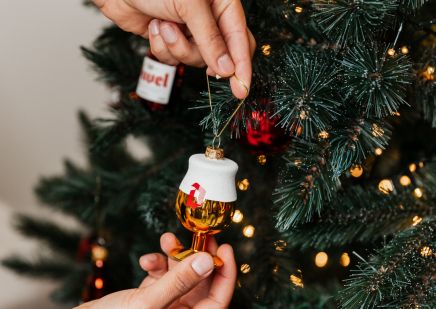 Duvel Kerstornament 'Glas'