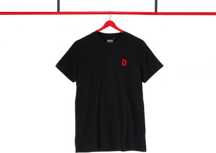 Duvel Men's T-shirt 'Embroidered D' - Black
