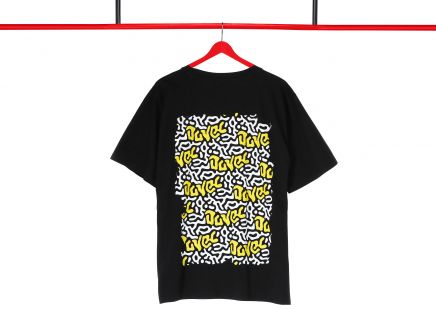 Duvel T-shirt 'Dancing Lines' - Zwart