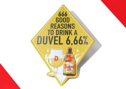 Duvel Pancarte ‘6,66%’