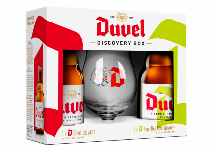 Duvel & Duvel Tripel Hop Gift Pack - 2 x 33cl + 1 Glas